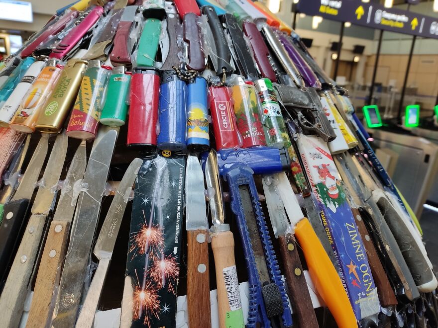 Vilnius Airport Transformed 1,000 Banned Items From Planes Into A One-Of-A-Kind Easter Egg