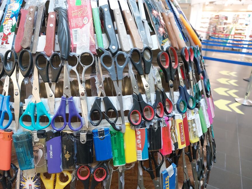 Vilnius Airport Transformed 1,000 Banned Items From Planes Into A One-Of-A-Kind Easter Egg