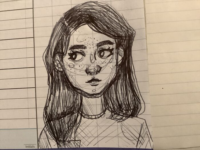 I Drew This Doodle In My School Planner When I Was Bored In Literature Class