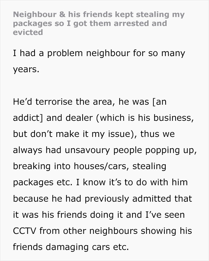 Woman Reports Her Neighbors To The Police For Stealing Her Packages, They Get Raided, Arrested And Evicted Woman Reports Her Neighbors To The Police For Stealing Her Packages, They Get Raided, Arrested And Evicted