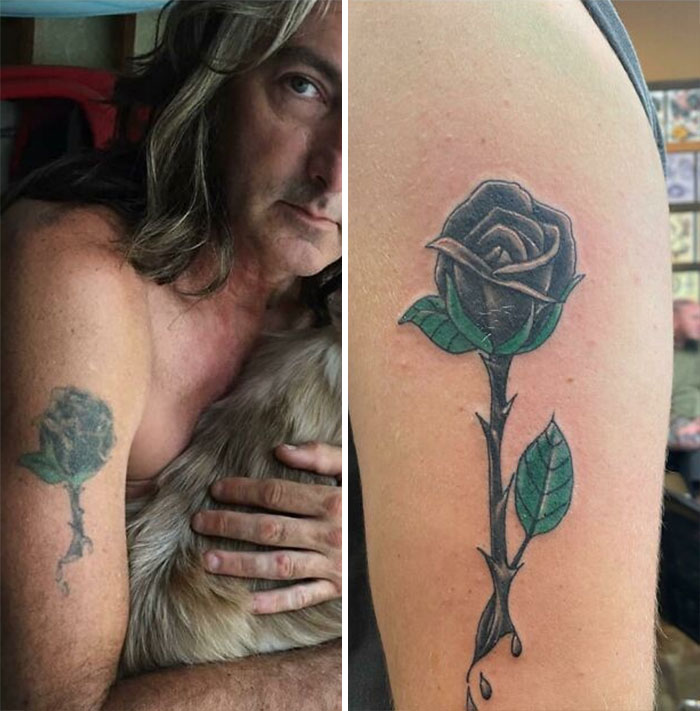 My Father Passed Away. Today Is His Birthday And He Always Wanted Us To Have Matching Tattoos. Done By Chip At Olde Tyme In GA