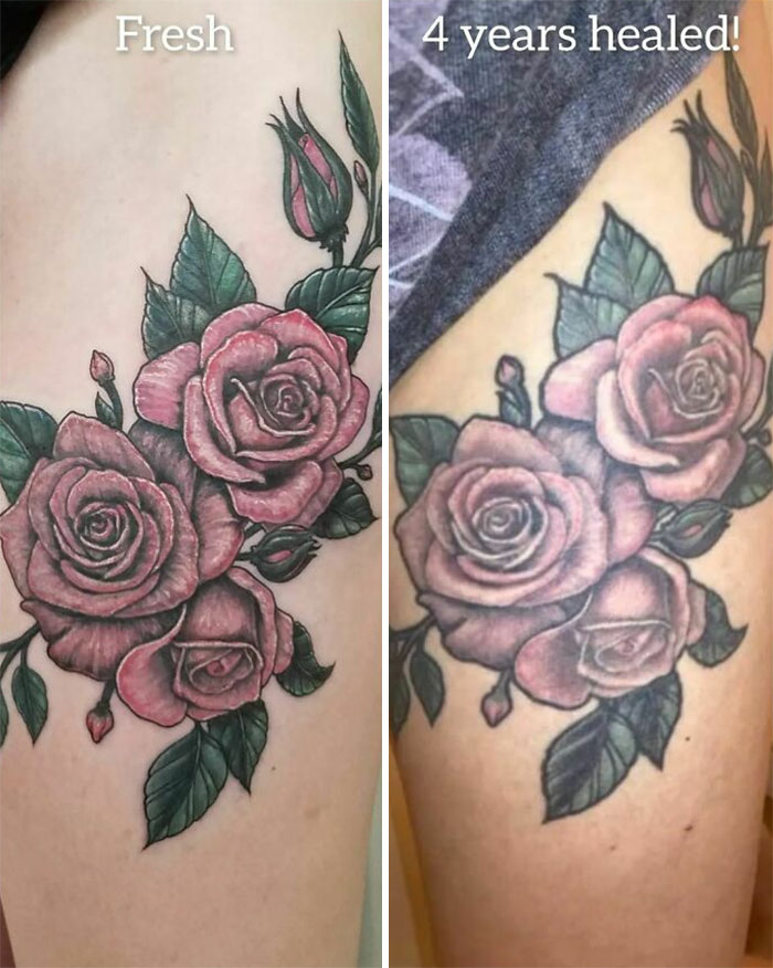 Got Sent Some Photos Of A Rose Piece I Did In San Diego In 2018