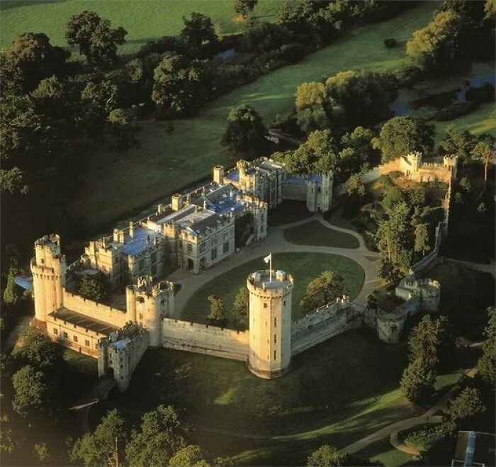 Warwick Castle Is A Medieval Castle Developed From A Wooden Fort, Originally Built By William The Conqueror During 1068