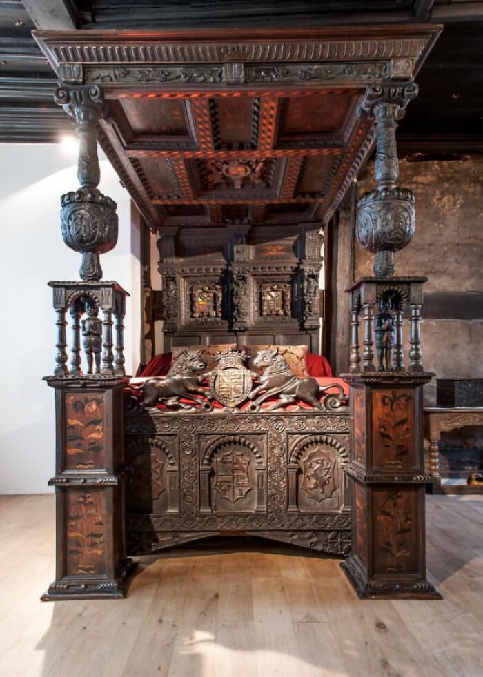A Wedding Bed, Believed To Be The Oldest In Britain, Dating To The 1570s, And Lost For Centuries, Turned Up At Auction By Bonhams Of London In 2014 Following A Mysterious Journey Over 400 Years