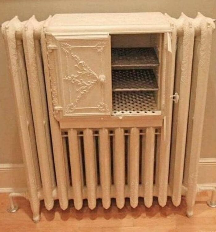 Victorian Radiator With A Built-In Bread Warmer