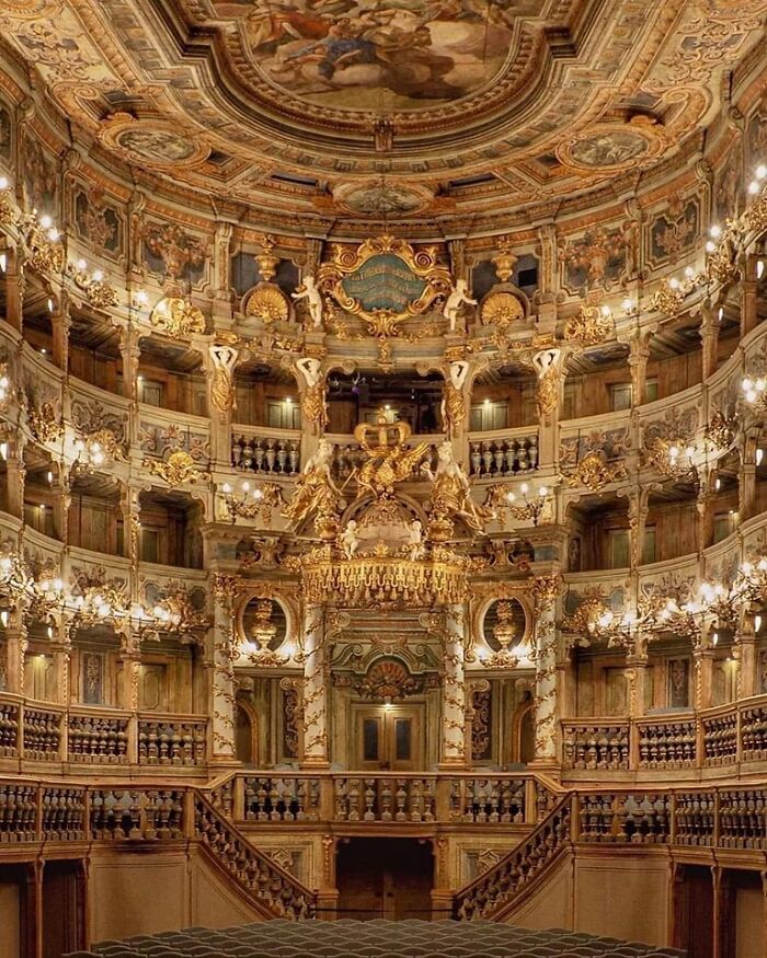 The Margravial Opera House Is A UNESCO World Heritage Site Located In The Town Of Bayreuth, Germany. It Was Built In The Mid-18th Century