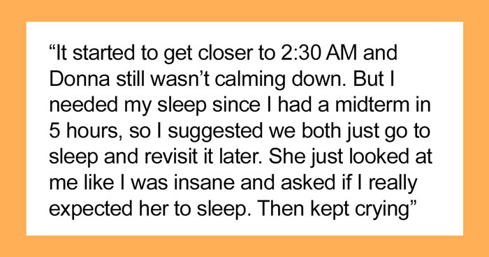 Woman Quits Helping When Roommate Won’t Calm Down For 1.5 Hours And Asks Her To Leave The Room, Results In The Silent Treatment