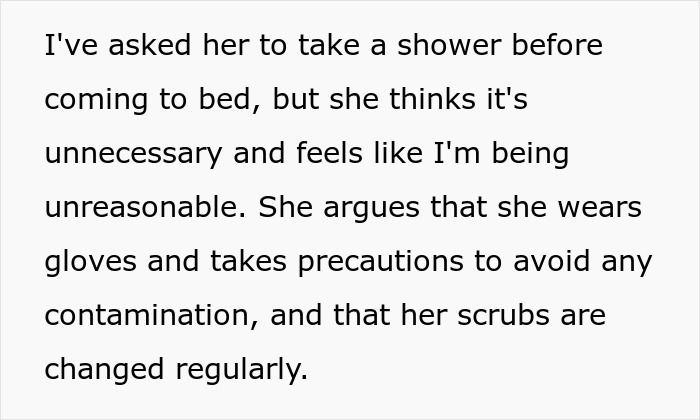 Husband Sleeps On The Couch Because His Gynecologist Wife Won’t Shower Before Bed, Asks The Internet If He’s A Jerk
