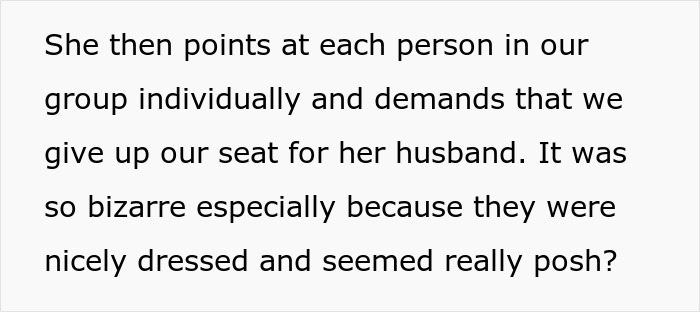 Person Gives Away 1 Ballet Ticket For Free, Karen Shows Up With Her Husband, Demands Someone Give Up Their Seat For Him Person Gives Away 1 Ballet Ticket For Free, Karen Shows Up With Her Husband, Demands Someone Give Up Their Seat For Him