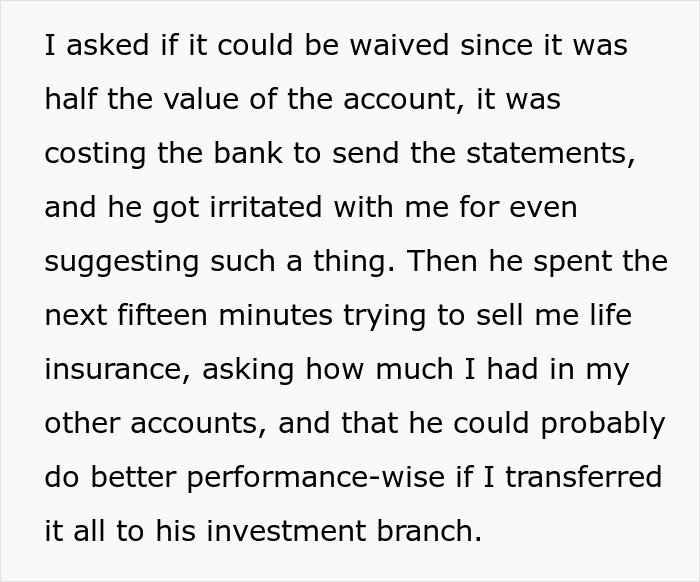 Customer Comes Up With A Simple Yet Genius Revenge Plan After Bank Doesn't Let Them Close Their Account For Free Customer Comes Up With A Simple Yet Genius Revenge Plan After Bank Doesn't Let Them Close Their Account For Free
