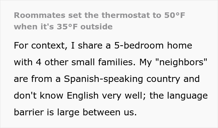 Person Is Sick And Tired Of Roommates Setting The Thermostat To Extreme Temperatures, Decides To Teach Them A Lesson Person Is Sick And Tired Of Roommates Setting The Thermostat To Extreme Temperatures, Decides To Teach Them A Lesson