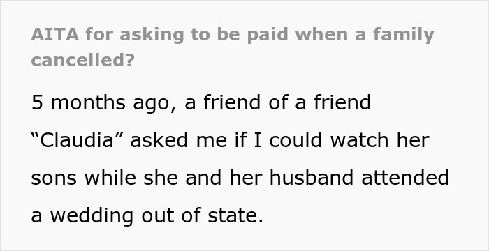 "The Price For Those 3 Days Was Going To Be $840": Babysitter Asks Parents To Still Pay Her For Her Service When They Cancel Last Minute "The Price For Those 3 Days Was Going To Be $840": Babysitter Asks Parents To Still Pay Her For Her Service When They Cancel Last Minute