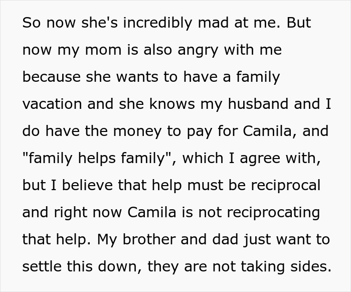 “AITA For Not Paying For My Sister's Vacation Because She Won't Agree To Babysit?” “AITA For Not Paying For My Sister's Vacation Because She Won't Agree To Babysit?”