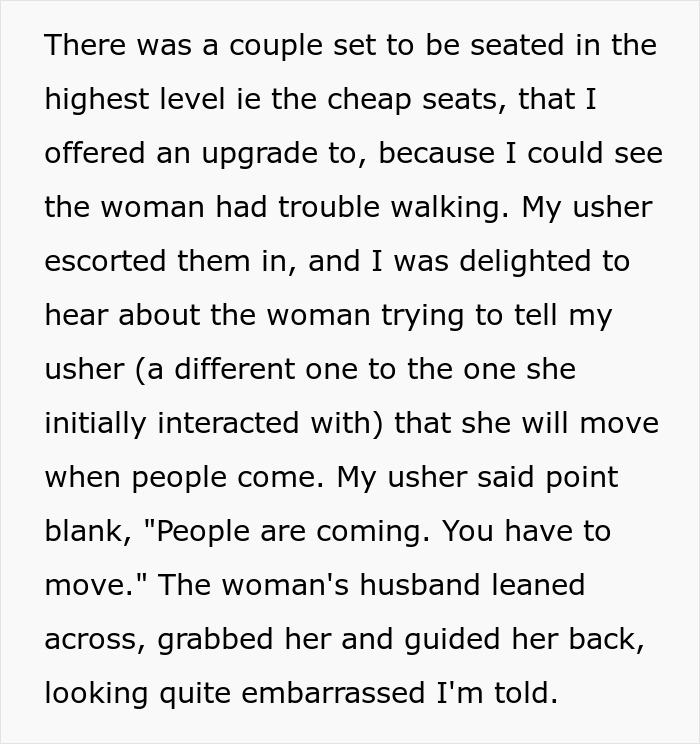 “She Flat-Out Refuses To Move”: Entitled Woman Ignores Theater Policy, Ends Up Learning Lesson The Embarrassing Way