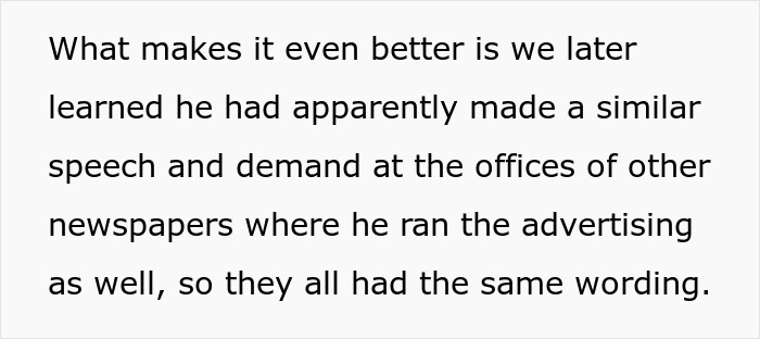 "Just Run The Ad Exactly As I Wrote It!": Newspaper Takes Heat From Election Candidate For Proofreading His Ad, Next Time Runs It Exactly As He Wrote It "Just Run The Ad Exactly As I Wrote It!": Newspaper Takes Heat From Election Candidate For Proofreading His Ad, Next Time Runs It Exactly As He Wrote It