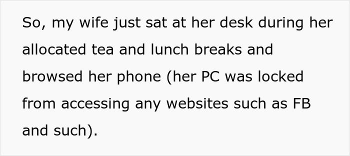 “She Took Breaks As Frequently As The Smokers Did”: Employee Gets Reported For Being On Her Phone During Lunchtime, Ends Up Maliciously Complying “She Took Breaks As Frequently As The Smokers Did”: Employee Gets Reported For Being On Her Phone During Lunchtime, Ends Up Maliciously Complying