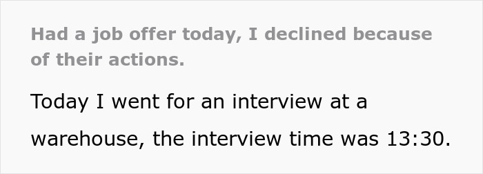 Irresponsible Recruiter Faces Rejection When Person Declines The Job Offer After They Failed To Be On Time For The Interview Irresponsible Recruiter Faces Rejection When Person Declines The Job Offer After They Failed To Be On Time For The Interview