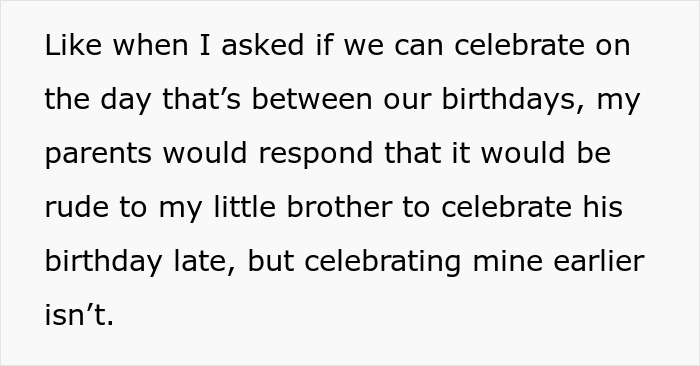 Teen Is Fed Up With Having To Celebrate Her Birthday With Her Little Brother, Infuriates Parents By Sabotaging It This Year