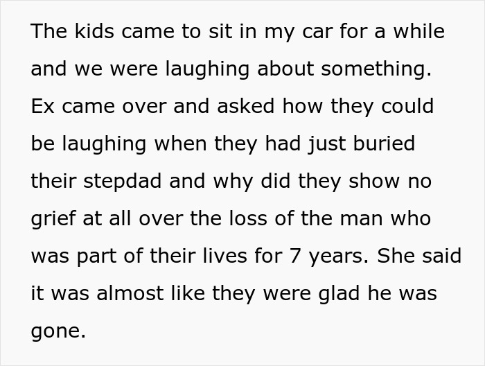 Mom Is Disgusted With Kids’ Lack Of Grief Over Their Late Stepfather, Their Real Dad Steps In To Bring Her Back To Earth Mom Is Disgusted With Kids’ Lack Of Grief Over Their Late Stepfather, Their Real Dad Steps In To Bring Her Back To Earth