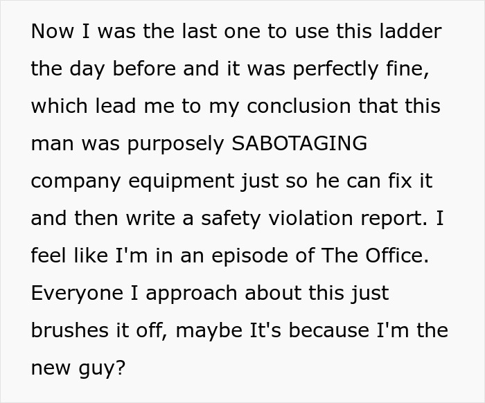 "Cabinet Door Was Left Open In Room": Employees Keep Reporting Ridiculous Safety Violations, This Guy Figures Out Why