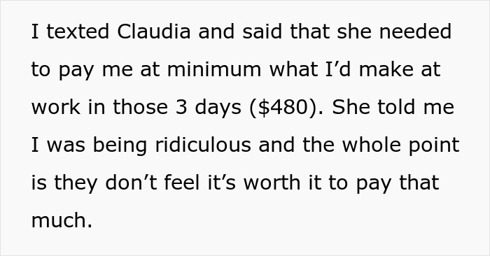 "The Price For Those 3 Days Was Going To Be $840": Babysitter Asks Parents To Still Pay Her For Her Service When They Cancel Last Minute "The Price For Those 3 Days Was Going To Be $840": Babysitter Asks Parents To Still Pay Her For Her Service When They Cancel Last Minute