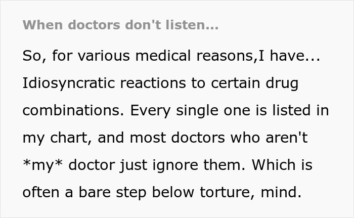 "Not The Shoes, They Cost Me $300!": Patient’s Revenge Story Of Barfing On Doctor For Ignoring Her Medicine Allergies "Not The Shoes, They Cost Me $300!": Patient’s Revenge Story Of Barfing On Doctor For Ignoring Her Medicine Allergies