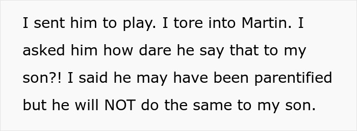 10 Y.O. Is Defended By His Mother Against Relative’s Inappropriate Parentification Attempts 10 Y.O. Is Defended By His Mother Against Relative’s Inappropriate Parentification Attempts