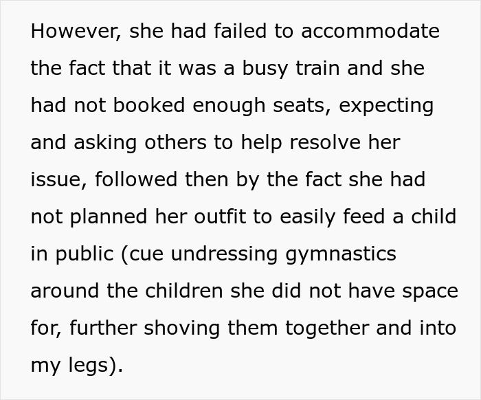 Mom Books Just 2 Train Seats For Herself And Her 3 Kids, Expecting Others To Give Up Theirs, Gets Called Out Online Mom Books Just 2 Train Seats For Herself And Her 3 Kids, Expecting Others To Give Up Theirs, Gets Called Out Online