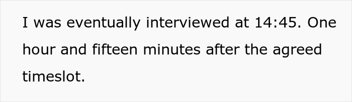 Irresponsible Recruiter Faces Rejection When Person Declines The Job Offer After They Failed To Be On Time For The Interview