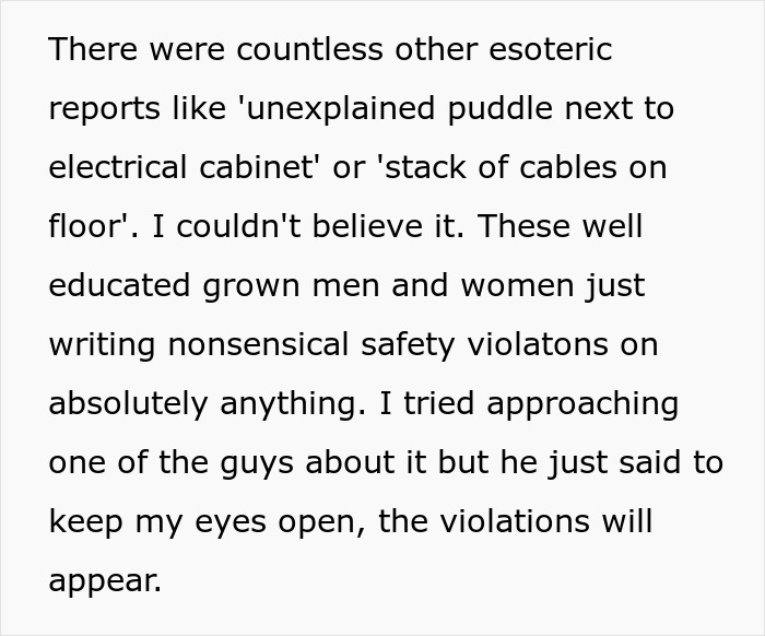 "Cabinet Door Was Left Open In Room": Employees Keep Reporting Ridiculous Safety Violations, This Guy Figures Out Why