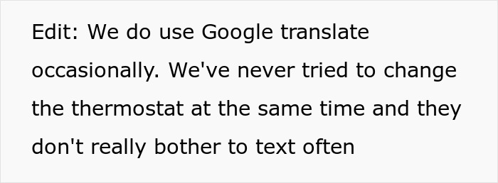 Person Is Sick And Tired Of Roommates Setting The Thermostat To Extreme Temperatures, Decides To Teach Them A Lesson Person Is Sick And Tired Of Roommates Setting The Thermostat To Extreme Temperatures, Decides To Teach Them A Lesson