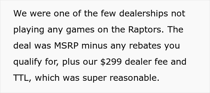 Customer’s Entitlement Backfires When Car Dealership Cancels The Deal Last-Minute And Sells The Vehicle To Someone Else 