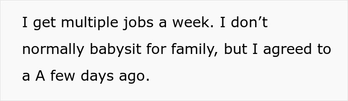 21 Y.O. Professional Babysitter Gets Manipulated Into Changing The Price ‘For Family’, Drops The Child At Another Relative's