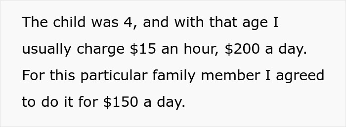21 Y.O. Professional Babysitter Gets Manipulated Into Changing The Price ‘For Family’, Drops The Child At Another Relative's