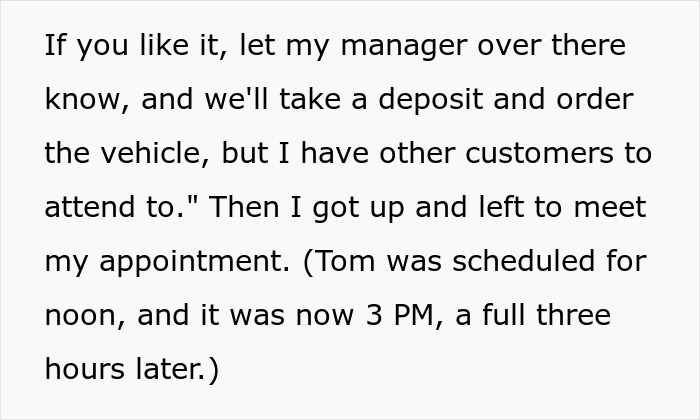 Customer’s Entitlement Backfires When Car Dealership Cancels The Deal Last-Minute And Sells The Vehicle To Someone Else 