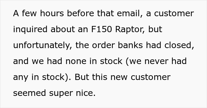 Customer’s Entitlement Backfires When Car Dealership Cancels The Deal Last-Minute And Sells The Vehicle To Someone Else 