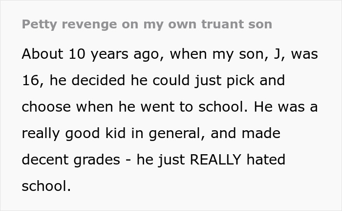 “Further Truancy Would Result In Charges”: Mom Has Had It With Truant Son Finding Ways To Skip School, Ensures He Never Does So Again “Further Truancy Would Result In Charges”: Mom Has Had It With Truant Son Finding Ways To Skip School, Ensures He Never Does So Again
