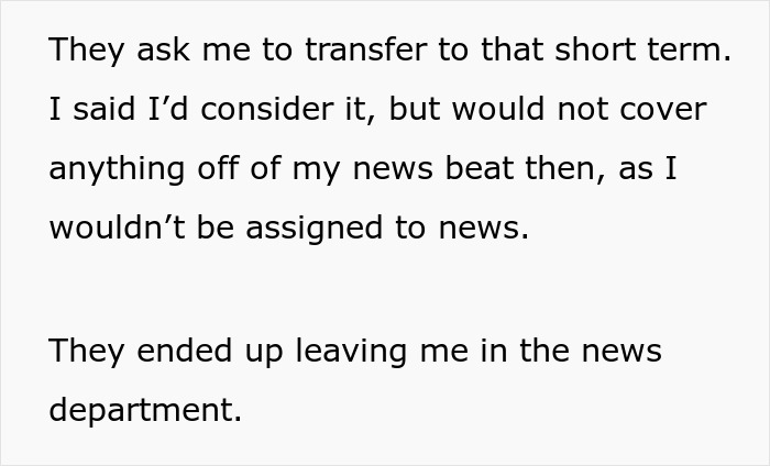 "I’m Not Assigned To The Sports Department": Writer Receives An Unfair Write-Up, Complies Maliciously And Vows Not To Help Colleagues Instead "I’m Not Assigned To The Sports Department": Writer Receives An Unfair Write-Up, Complies Maliciously And Vows Not To Help Colleagues Instead