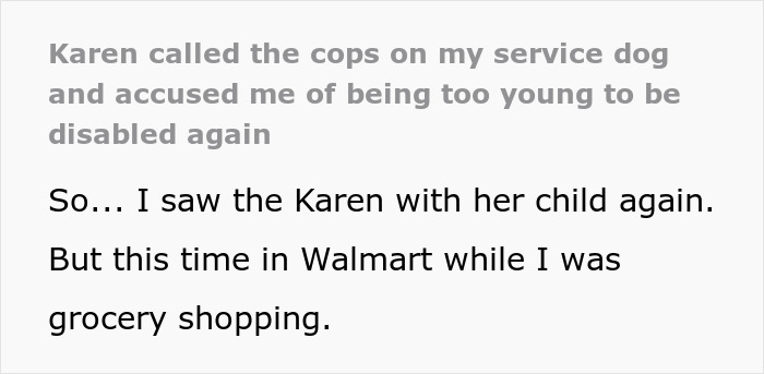Karen Has A Meltdown Over Service Dog And Calls The Cops, Gets Banned From Walmart For A Year
