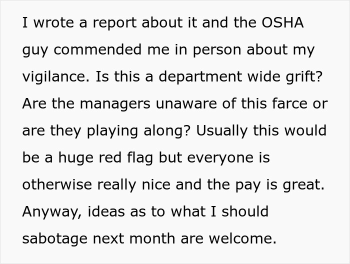"Cabinet Door Was Left Open In Room": Employees Keep Reporting Ridiculous Safety Violations, This Guy Figures Out Why