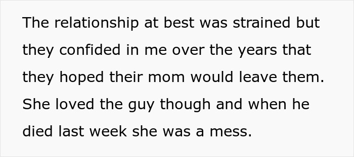 Mom Is Disgusted With Kids’ Lack Of Grief Over Their Late Stepfather, Their Real Dad Steps In To Bring Her Back To Earth Mom Is Disgusted With Kids’ Lack Of Grief Over Their Late Stepfather, Their Real Dad Steps In To Bring Her Back To Earth