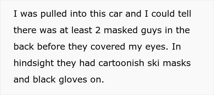 Woman Gets "Pretend" Kidnapped As A Proposal Surprise, Has A Mental Breakdown