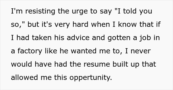 Dad Is Finally Made To Realize How ‘Out Of Touch’ With Reality He Was As His Son’s Job Pays More Than The Factory Jobs He’s Been Pushing On Him Dad Is Finally Made To Realize How ‘Out Of Touch’ With Reality He Was As His Son’s Job Pays More Than The Factory Jobs He’s Been Pushing On Him