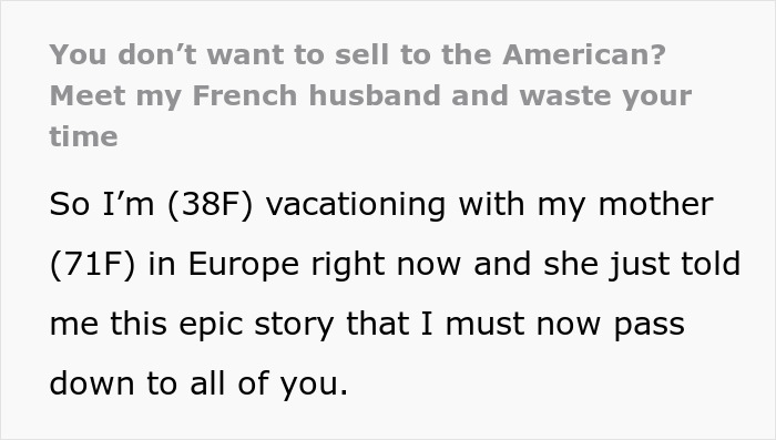 “She Told Her In Perfect English That She Didn’t Speak English”: French Worker Refuses To Serve An American, Regrets It When She Comes Back With Her French Husband “She Told Her In Perfect English That She Didn’t Speak English”: French Worker Refuses To Serve An American, Regrets It When She Comes Back With Her French Husband