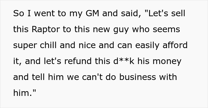 Customer’s Entitlement Backfires When Car Dealership Cancels The Deal Last-Minute And Sells The Vehicle To Someone Else 