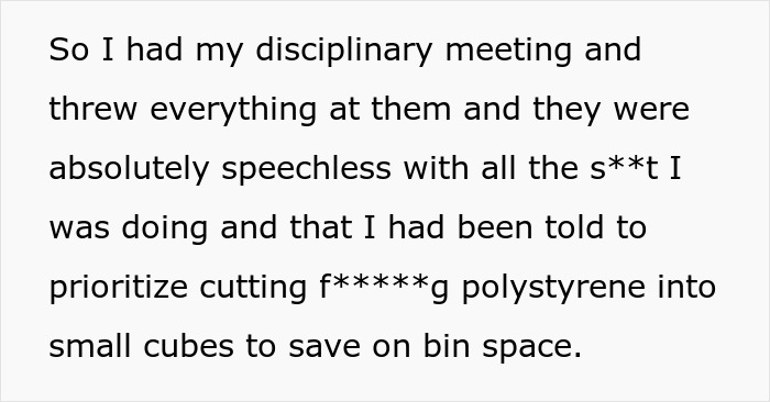 “I Took That Literally”: Core Worker Watches Company Go Into Chaos After Maliciously Complying With New Manager’s Demands “I Took That Literally”: Core Worker Watches Company Go Into Chaos After Maliciously Complying With New Manager’s Demands