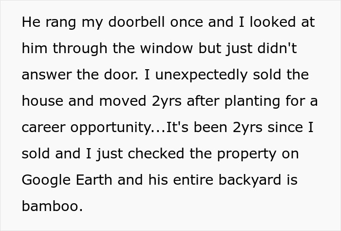 “I Quickly Discovered Running Bamboo”: Homeowner Takes Revenge On Inconsiderate Neighbor Refusing To Shift His Security Light “I Quickly Discovered Running Bamboo”: Homeowner Takes Revenge On Inconsiderate Neighbor Refusing To Shift His Security Light
