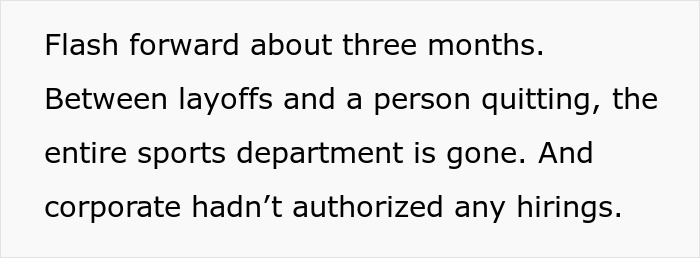 "I’m Not Assigned To The Sports Department": Writer Receives An Unfair Write-Up, Complies Maliciously And Vows Not To Help Colleagues Instead "I’m Not Assigned To The Sports Department": Writer Receives An Unfair Write-Up, Complies Maliciously And Vows Not To Help Colleagues Instead