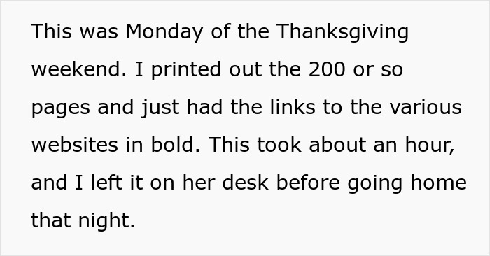 "Print Out The Internet? Yes Ma'am": Employee Shows Boss Just How Stupid Her Request Is By Following It To The Letter "Print Out The Internet? Yes Ma'am": Employee Shows Boss Just How Stupid Her Request Is By Following It To The Letter