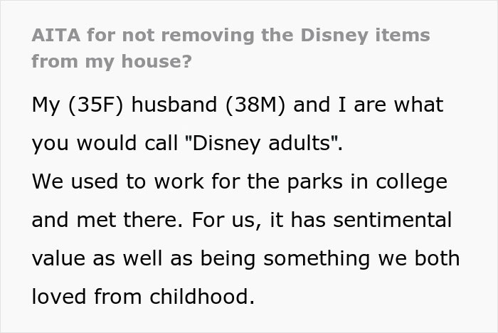 'Disney Adult' Refuses To Meet Sister's 'Ridiculous' Demand For The Wedding She's Throwing At Her House For Free